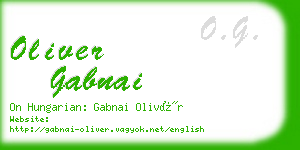 oliver gabnai business card